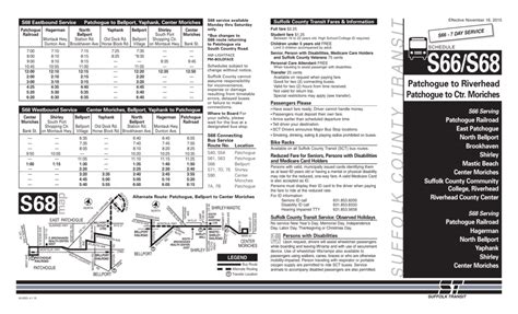 bus schedule suffolk  Route No